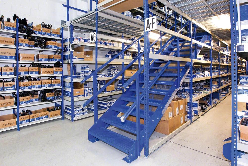 Interlake boltless shelving 2 level